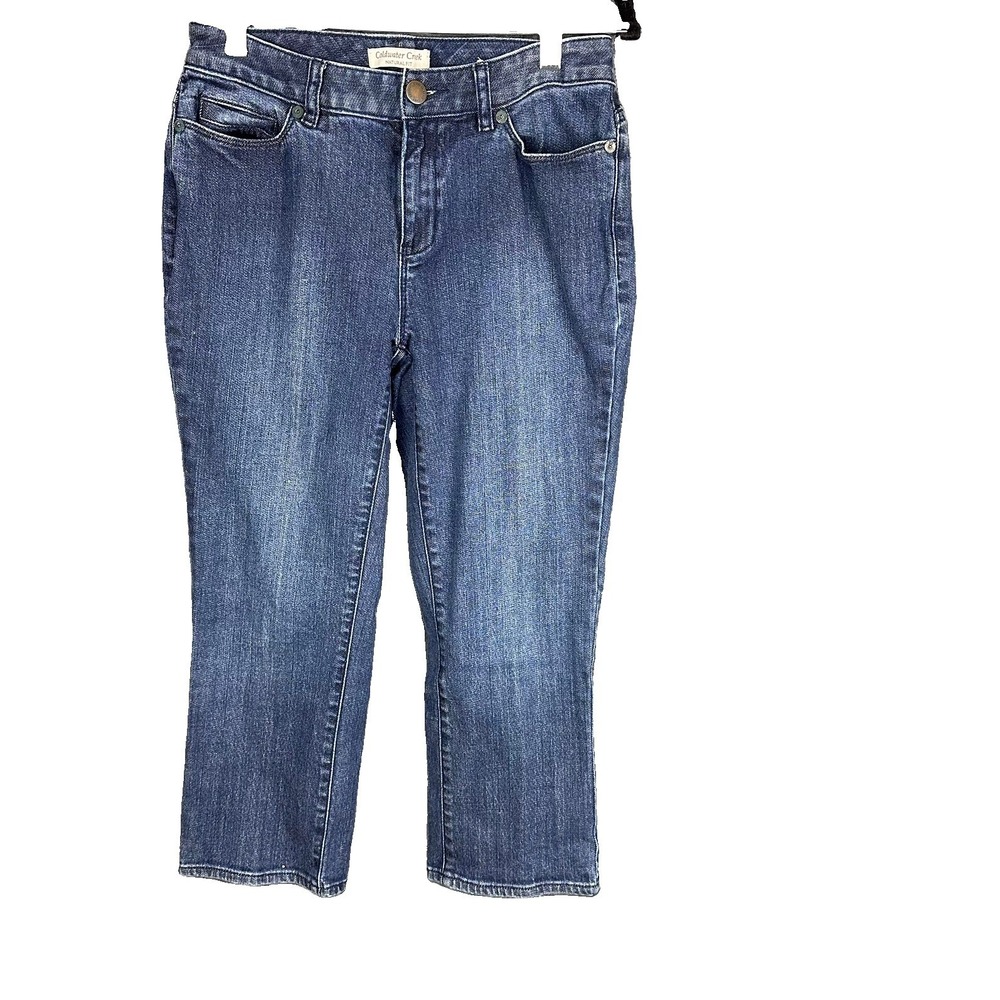 Coldwater Creek Natural Fit Dress Jeans Size 4 Faded Blue
